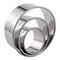 3 Pieces Cookie Cutter Set 2 3 4 INCH x 1.5 INCH, Round Metal Baking Rings for Pastry, Biscuits, and Dough Cutting, Heavy Duty and Reusable, Multiple Sizes